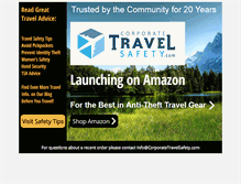 Tablet Screenshot of corporatetravelsafety.com